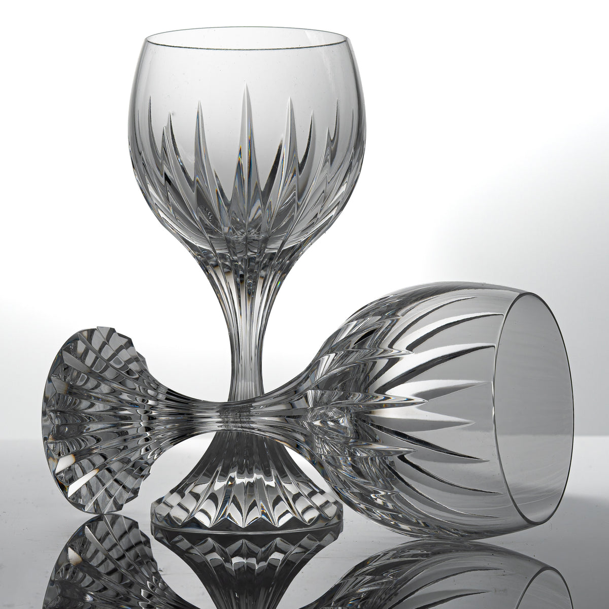 Baccarat Massena Bordeaux Wine (6") Glasses, Set of 8 | Vintage French Crystal