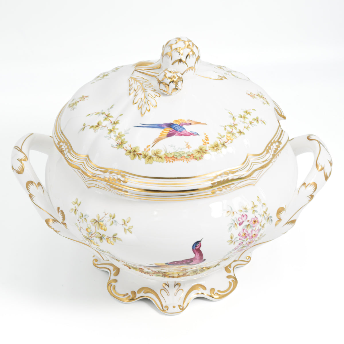 Spode Chelsea Bird Large Covered Tureen (10.5") | Vintage Fine Bone China