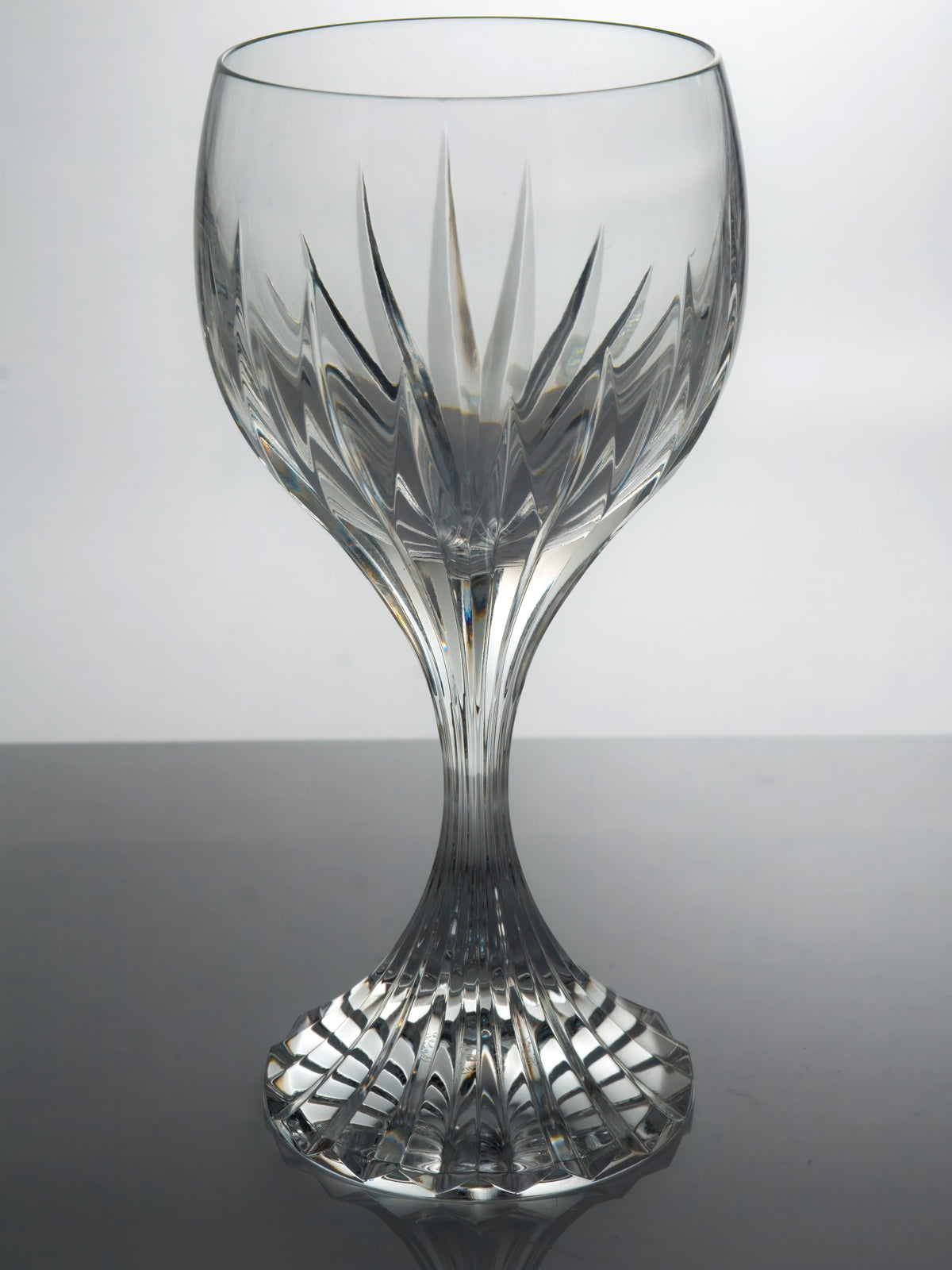 Baccarat Massena Bordeaux Wine (6") Glasses, Pair | Vintage French Crystal