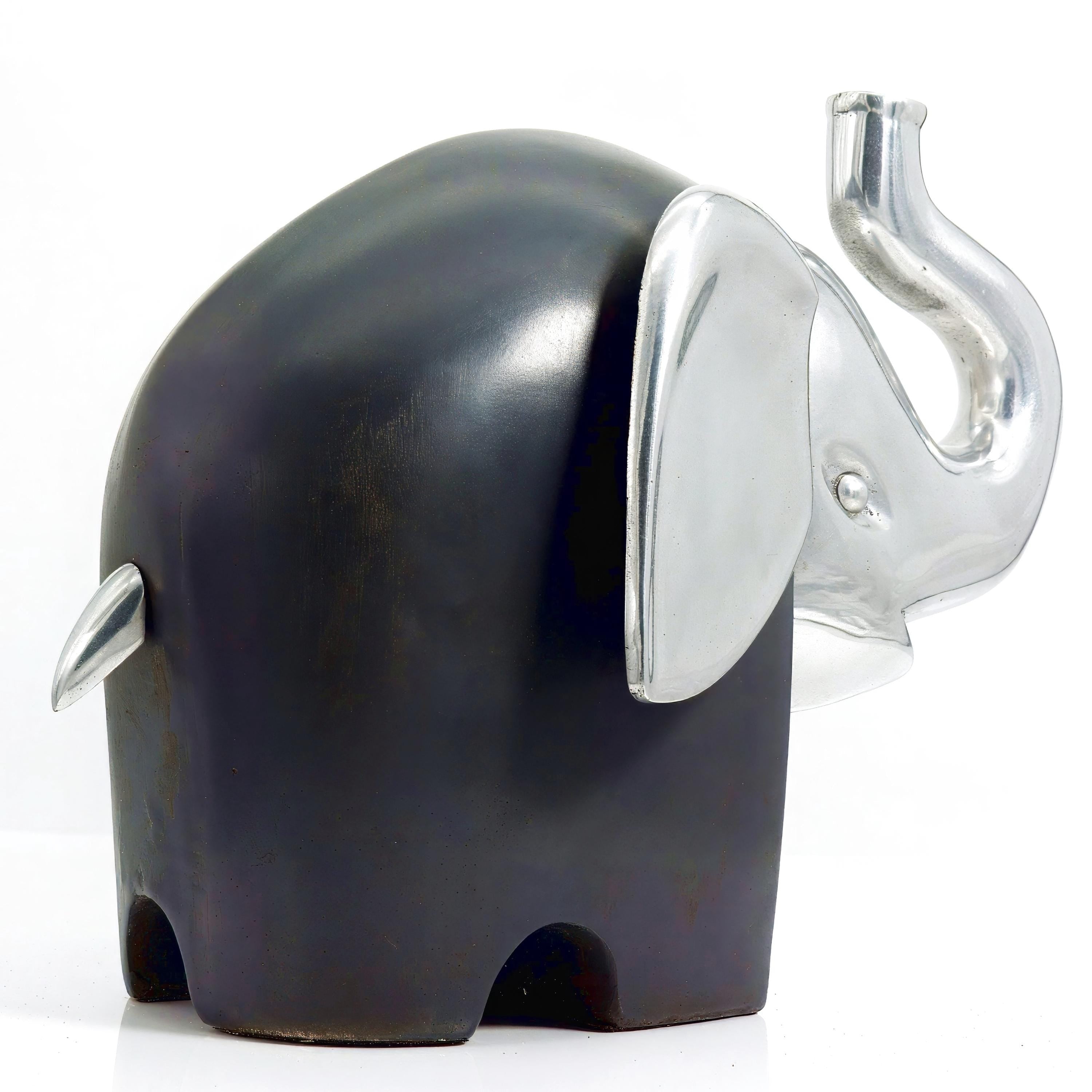Alessio Tasca Italian Modernist Elephant Sculpture (After Tasca) - Sculpture ClassyTea