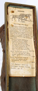 Antoine - Louis Barye 1920s Antique Bronze Lion Sculpture for Art Deco Office Decor Art Nouveau Console Table Decor Library Paperweight Bronze Lion Sculpture - Bronze Sculpture ClassyTea