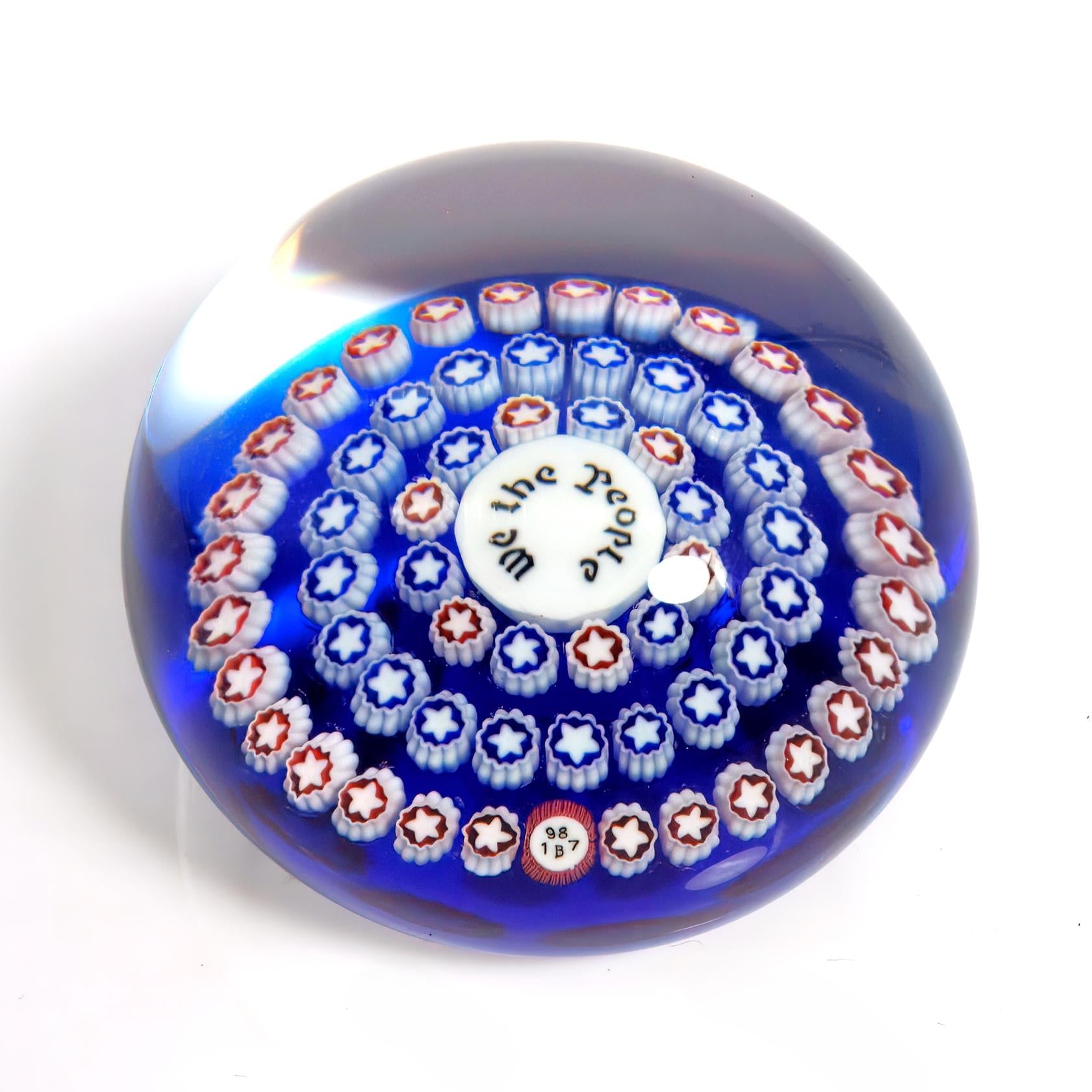 Baccarat Baccarat We The People Crystal Paperweight (1987) | Crystal - Crystal Paperweight ClassyTea