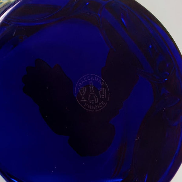 Baccarat Boxed Baccarat Golden Eagle Paperweight | American Express French Crystal Sulphide Patriotic Office Decor Gift for Husband Anniversary - Crystal Paperweight ClassyTea