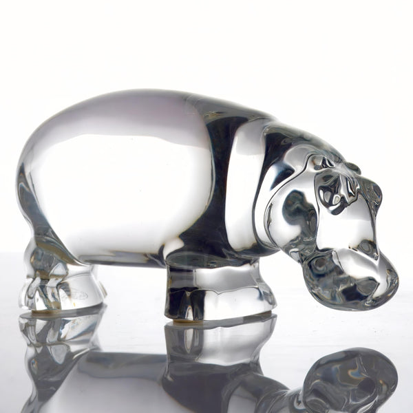 Baccarat Baccarat "Hippopotamus" Crystal Paperweight (6") - Figurine ClassyTea