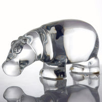 Baccarat "Hippopotamus" Crystal Paperweight (6")