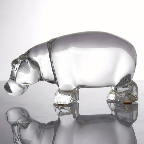 Baccarat Baccarat "Hippopotamus" Crystal Paperweight (6") - Figurine ClassyTea