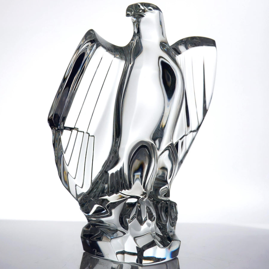 Baccarat Eagle Crystal Paperweight (7") | Vintage Crystal