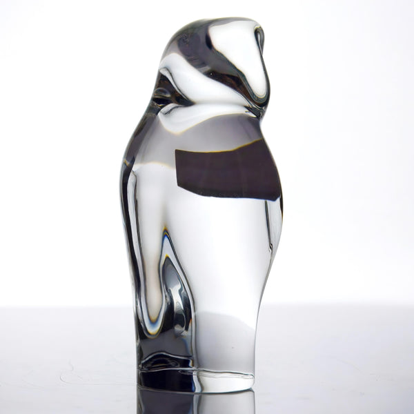 Baccarat Baccarat Midcentury Modern Owl Crystal Paperweight (4.5") - Paperweight ClassyTea