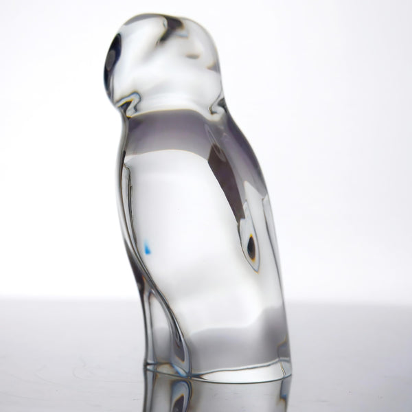 Baccarat Baccarat Midcentury Modern Owl Crystal Paperweight (4.5") - Paperweight ClassyTea