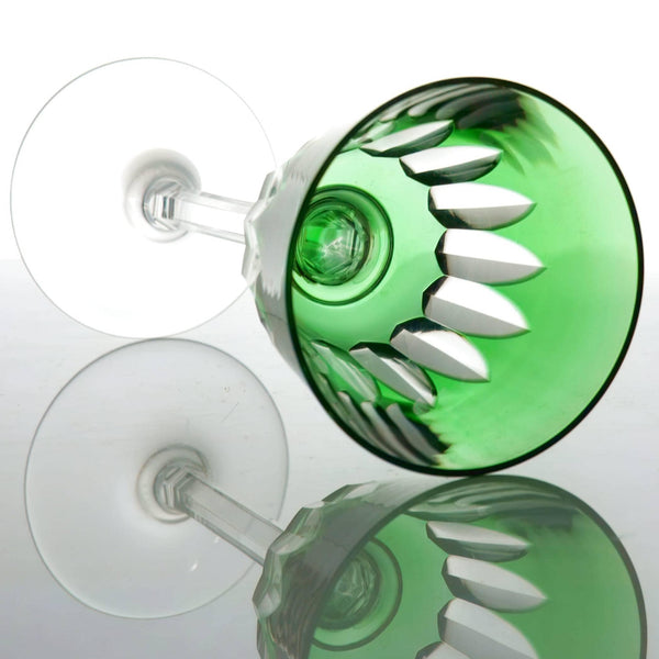 Baccarat Baccarat "Côte d'Azur" Wine Glasses Set For 8 (Emerald Green) - Wine Set ClassyTea