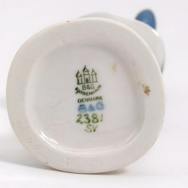bing and grondahl 1960s Vintage Porcelain Figurine Bing & Grøndahl Anne Girl Doing Her Hair Figurine #2381 | Danish Statue Nursery Mussel Cobalt Scandi - Porcelain Figurine ClassyTea