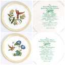 Boehm Complete Boehm Vintage Dinner Plate Set (8pc) | Hummingbird Collection Anniversary Gift for Bird Lover Gift For Spring Garden Party Lunch - Decorative Plates ClassyTea