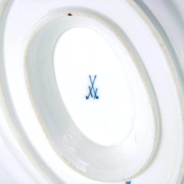 ClassyTea 1930s Meissen Blue Onion Gravy Boat (10.5" x 7") | Authentic German Porcelain Sauce Server - ClassyTea