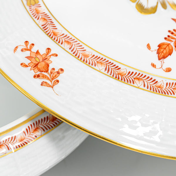 ClassyTea Herend Chinese Bouquet (Rust) Covered Tureen (Shape 84) - Pristine Vintage Hungarian Porcelain - ClassyTea