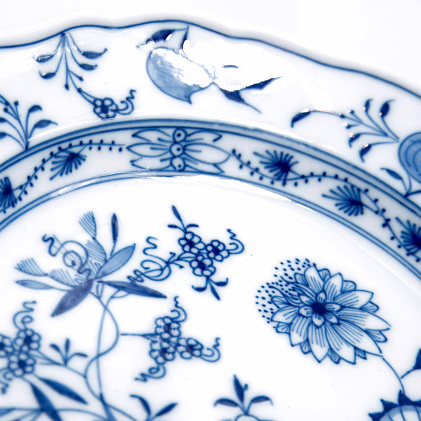 ClassyTea Meissen Blue Onion Salad/Dessert Plates - Set of 6 | Authentic German Porcelain (8.5") - ClassyTea
