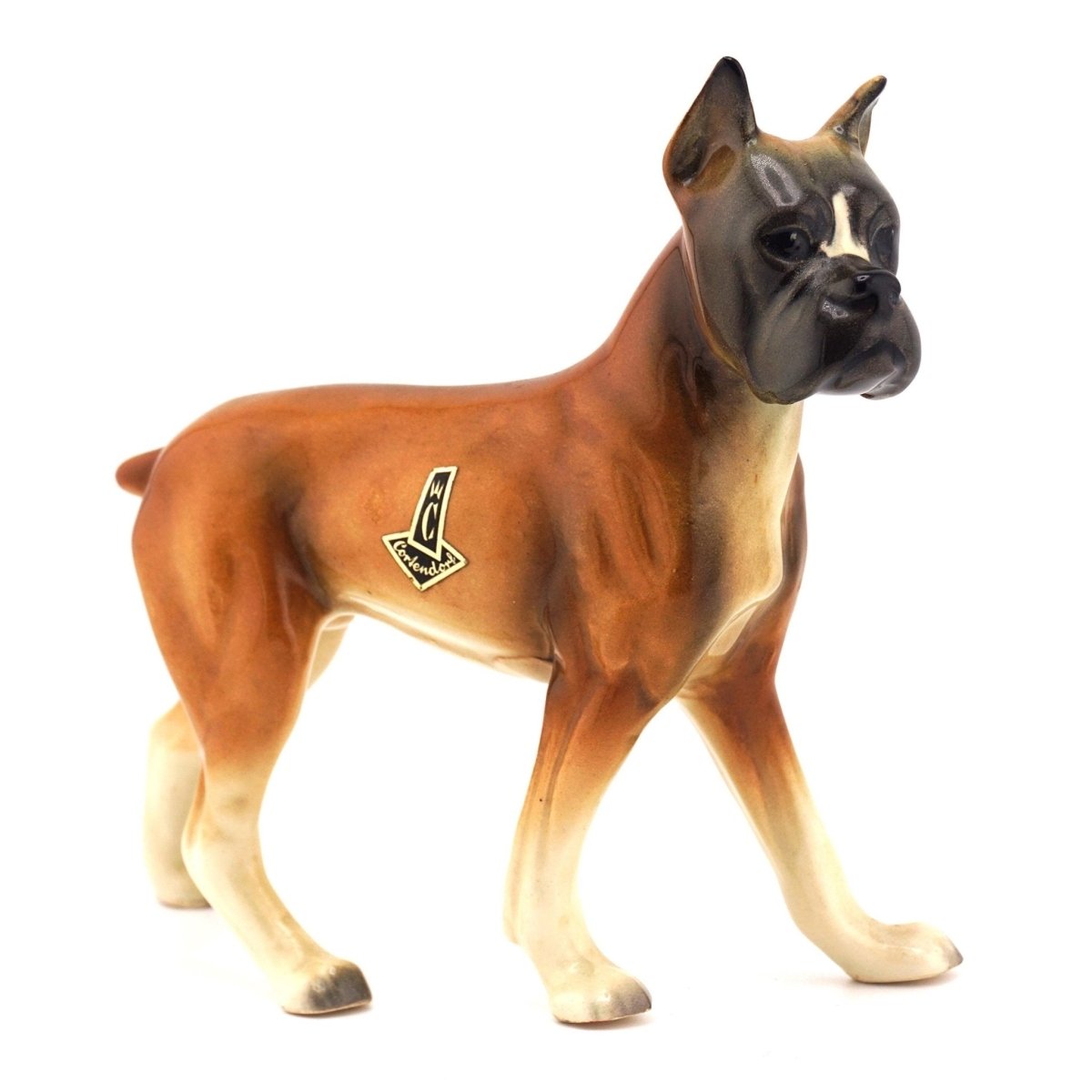 Cortendorf Cortendorf Boxer Puppy Figurine 1960s West Germany Ceramic Vintage Dog Decor Gift for Collectors Mid - Century Puppy Statue Retro Home Art - Porcelain Figurine ClassyTea