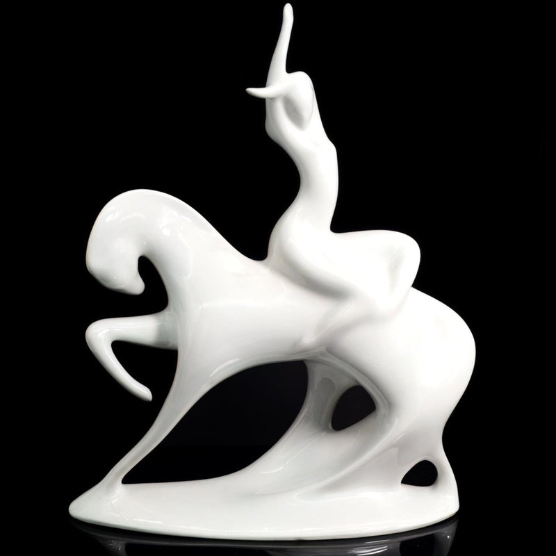 Royal Dux porcelain figure, Lady Godiva