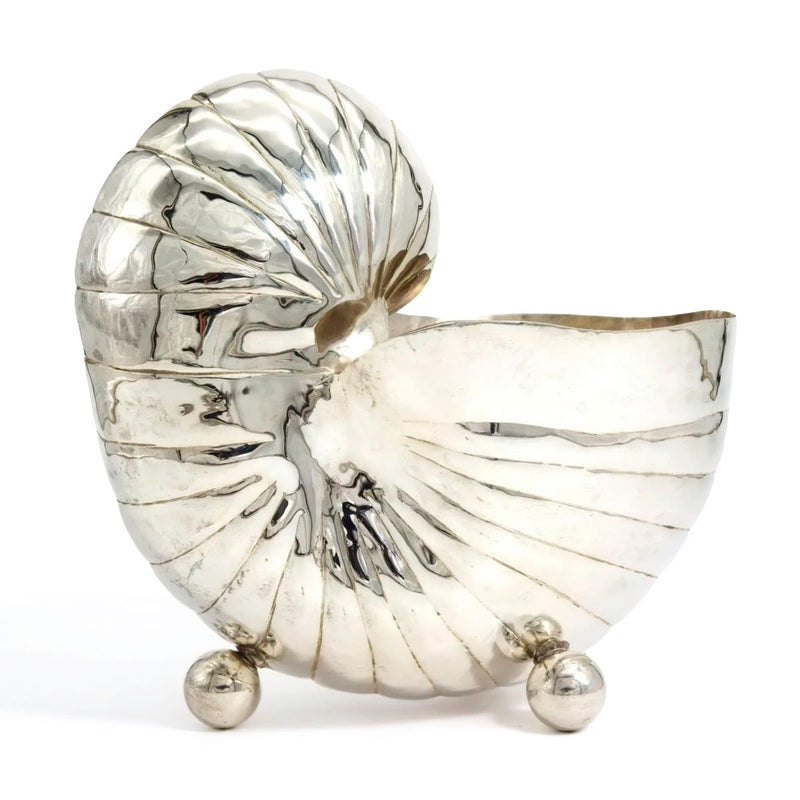 Silver nautilus ice bucket