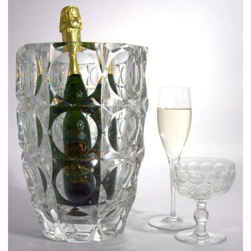 Saint-Louis prismatic cut crystal ice bucket