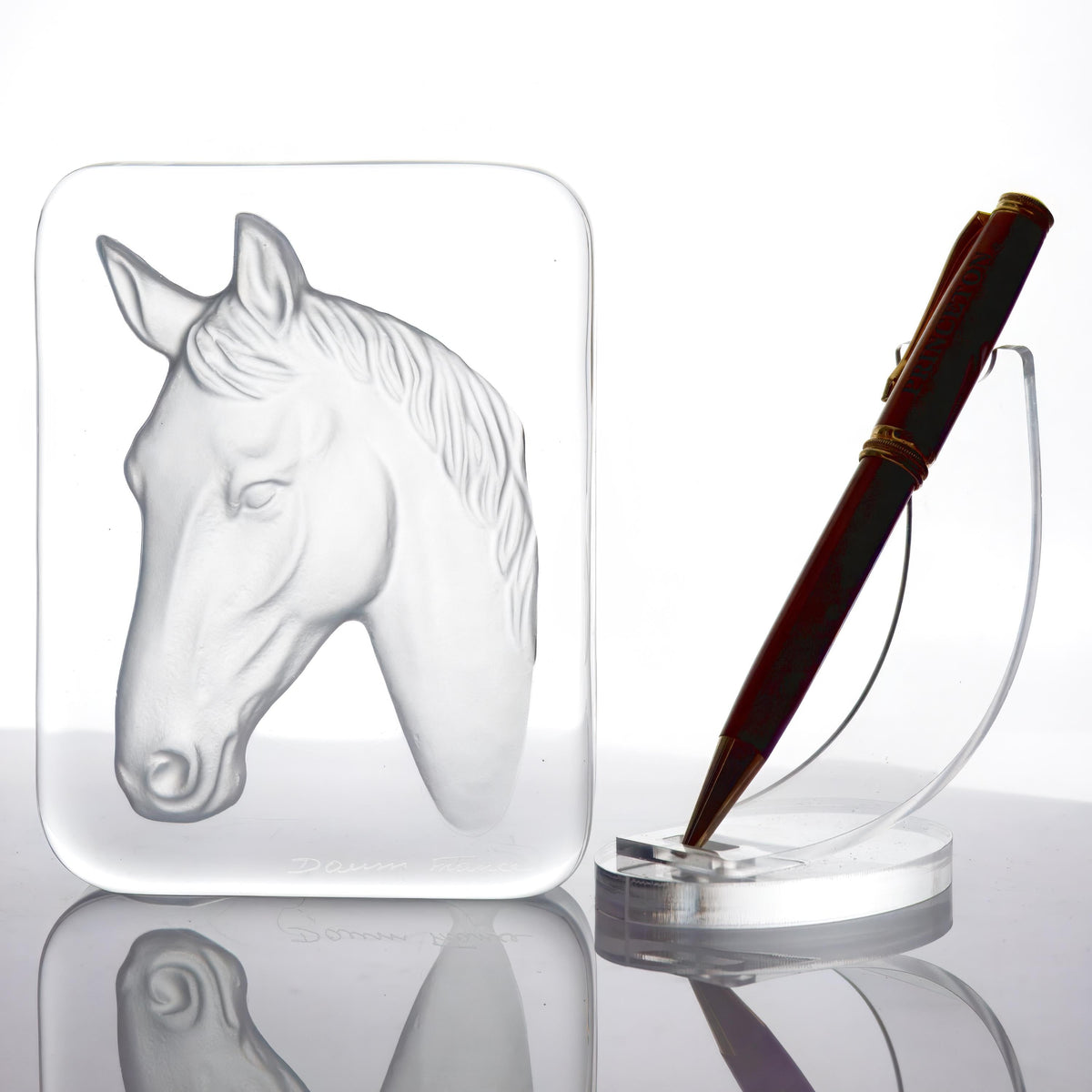 Daum Daum "Tête de Cheval (Horse Head)" Crystal Paperweight - Paperweight ClassyTea