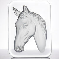 Daum "Tête de Cheval (Horse Head)" Crystal Paperweight