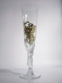 Faberge French Champagne Flutes Set of 2 | Lalique Styled Vintage Champagne Glass for Wedding Anniversary gift for wife Wedding Toasting Flutes - Champagne Flute ClassyTea