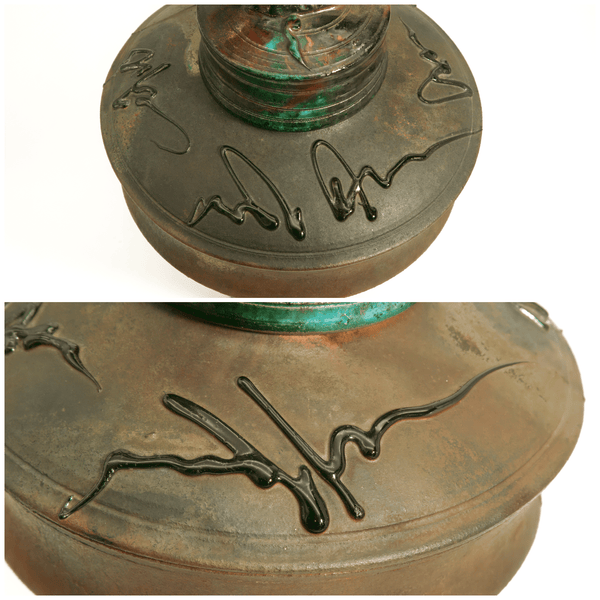 George Whitten George Whitten Raku - Fired Abstract Urn (20"H) - Dinnerware Sets ClassyTea
