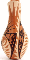 Geraldine Sandia Signed Jemez Pueblo Wedding Vase by Geraldine Sandia Native American Vase Rustic Southwestern Decor Pueblo Pottery for Lodge Cabin Decor - Indigenous Vase ClassyTea
