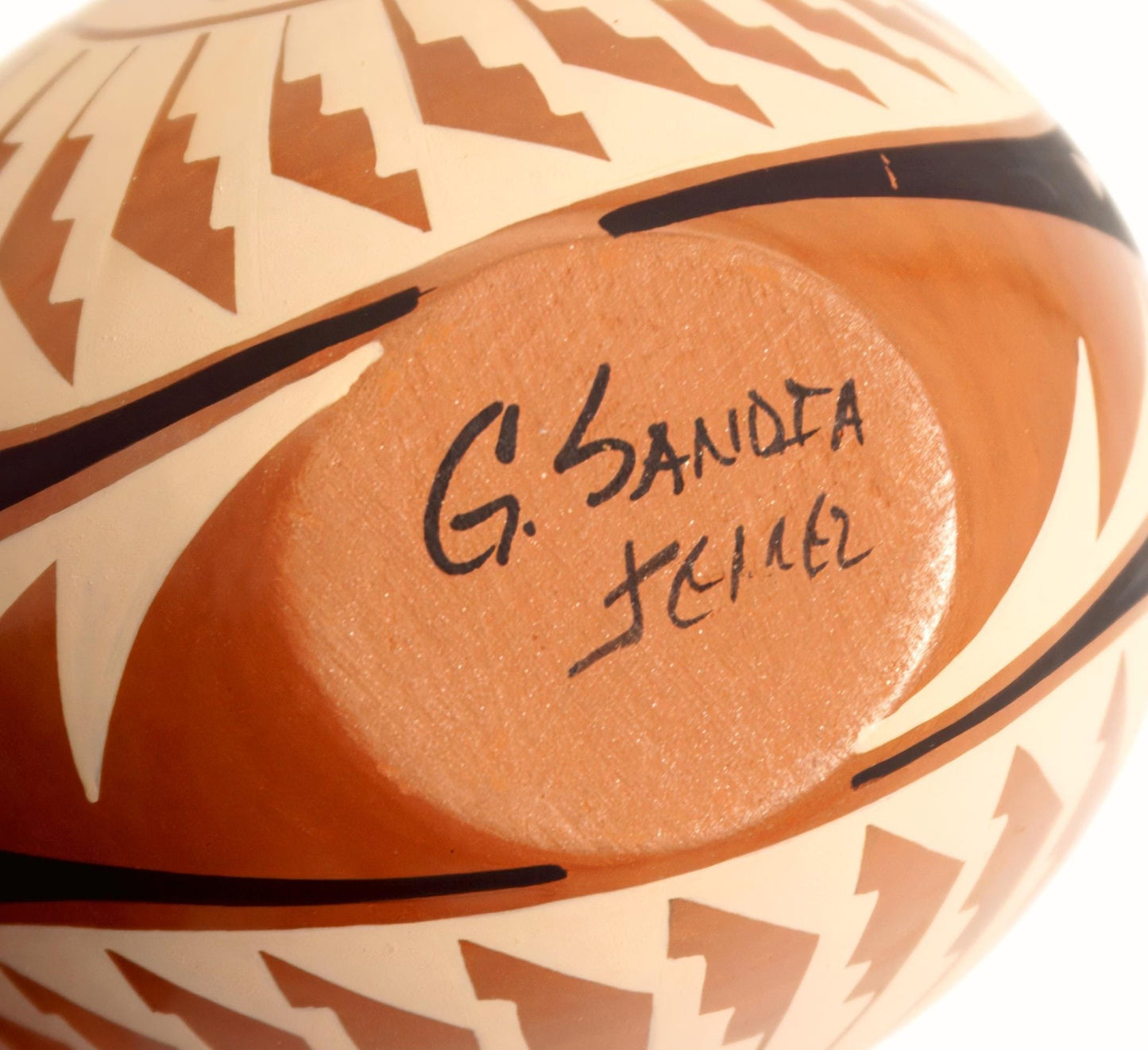 Geraldine Sandia Signed Jemez Pueblo Wedding Vase by Geraldine Sandia Native American Vase Rustic Southwestern Decor Pueblo Pottery for Lodge Cabin Decor - Indigenous Vase ClassyTea