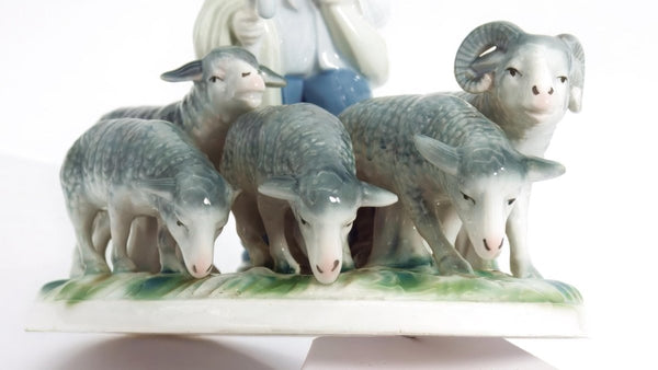 Gerold Porzellan Gerold Porzellan Bavarian porcelain figurine vintage shepherd with sheep cottagecore nursery decor country style gift for mom or dad pastel - Porcelain Figurine ClassyTea