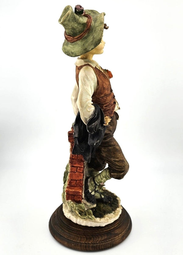 Giuseppe Armani Authentic Giuseppe Armani Capodimonte Porcelain Figurine Pair – Boy and Girl with Flowers, Signed Italian Art, Discontinued, Curio Cabinet - Porcelain Figurine ClassyTea