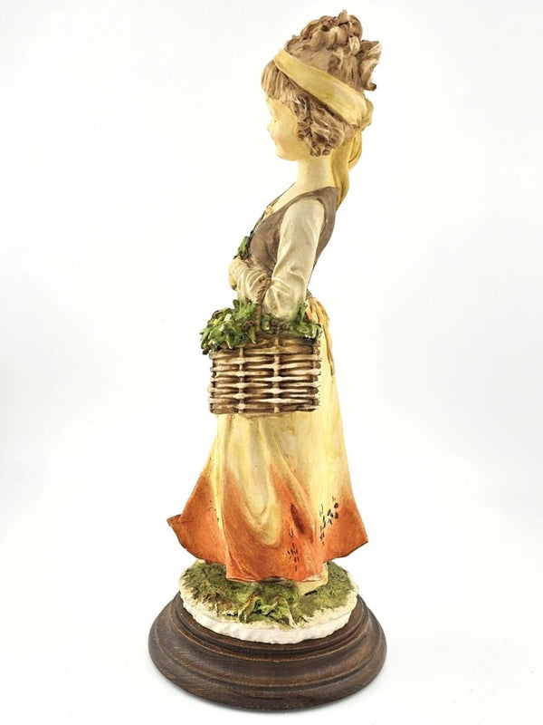 Giuseppe Armani Authentic Giuseppe Armani Capodimonte Porcelain Figurine Pair – Boy and Girl with Flowers, Signed Italian Art, Discontinued, Curio Cabinet - Porcelain Figurine ClassyTea