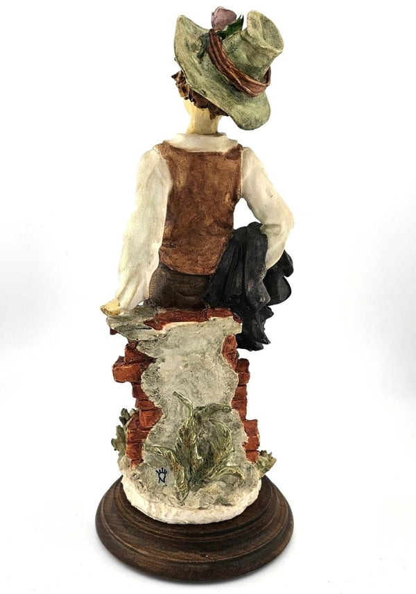 Giuseppe Armani Authentic Giuseppe Armani Capodimonte Porcelain Figurine Pair – Boy and Girl with Flowers, Signed Italian Art, Discontinued, Curio Cabinet - Porcelain Figurine ClassyTea