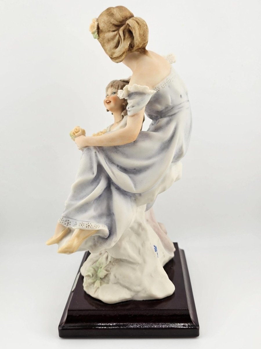 Giuseppe Armani Authentic Giuseppe Armani "Lady with Young Girl" 954C Sculpture – Handcrafted Italian Art, Signed Italian Art, Discontinued, Curio Cabinet - Porcelain Figurine ClassyTea