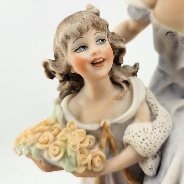 Giuseppe Armani Authentic Giuseppe Armani "Lady with Young Girl" 954C Sculpture – Handcrafted Italian Art, Signed Italian Art, Discontinued, Curio Cabinet - Porcelain Figurine ClassyTea