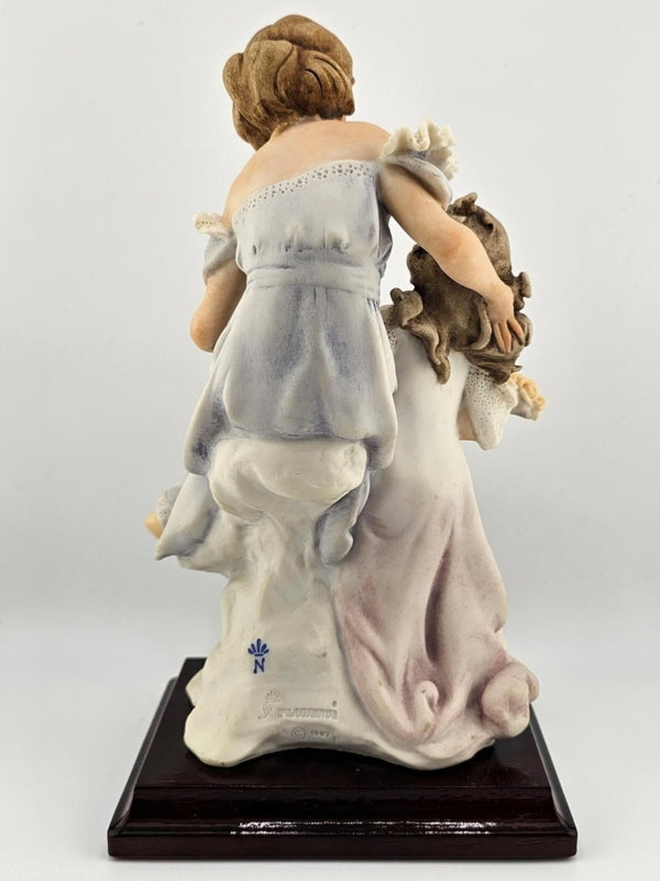 Giuseppe Armani Authentic Giuseppe Armani "Lady with Young Girl" 954C Sculpture – Handcrafted Italian Art, Signed Italian Art, Discontinued, Curio Cabinet - Porcelain Figurine ClassyTea