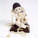 Giuseppe Armani Giuseppe Armani Authentic Vintage Porcelain Figurine Small Pierrot Sucking Its Toe Italian sculpture Curio Cabinet Art Deco Opera 0749P - Porcelain Figurine ClassyTea