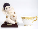 Giuseppe Armani Giuseppe Armani Authentic Vintage Porcelain Figurine Small Pierrot Sucking Its Toe Italian sculpture Curio Cabinet Art Deco Opera 0749P - Porcelain Figurine ClassyTea