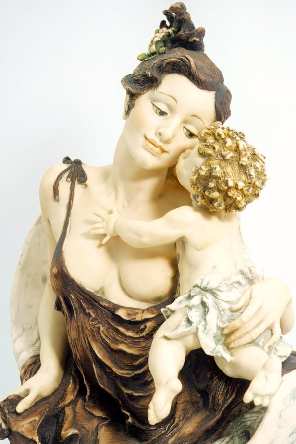 Giuseppe Armani Large Giuseppe Armani Porcelain Statue Armani Perfect Love Art Nouveau Decor Black Art Deco Italian Art Sculpture Greek Statue Goddess Roman - Porcelain Sculpture ClassyTea