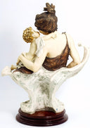 Giuseppe Armani Large Giuseppe Armani Porcelain Statue Armani Perfect Love Art Nouveau Decor Black Art Deco Italian Art Sculpture Greek Statue Goddess Roman - Porcelain Sculpture ClassyTea