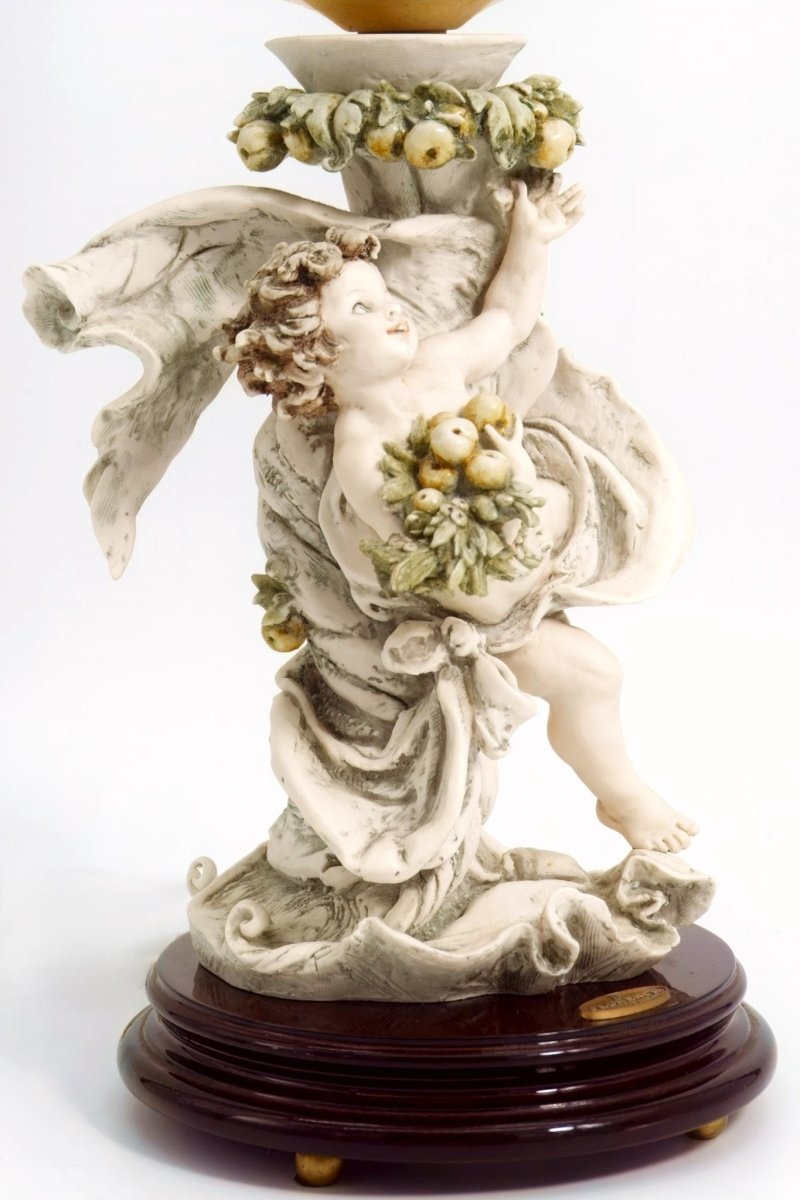 Giuseppe Armani Cherub Table Lamp (20.5") | Vintage Porcelain