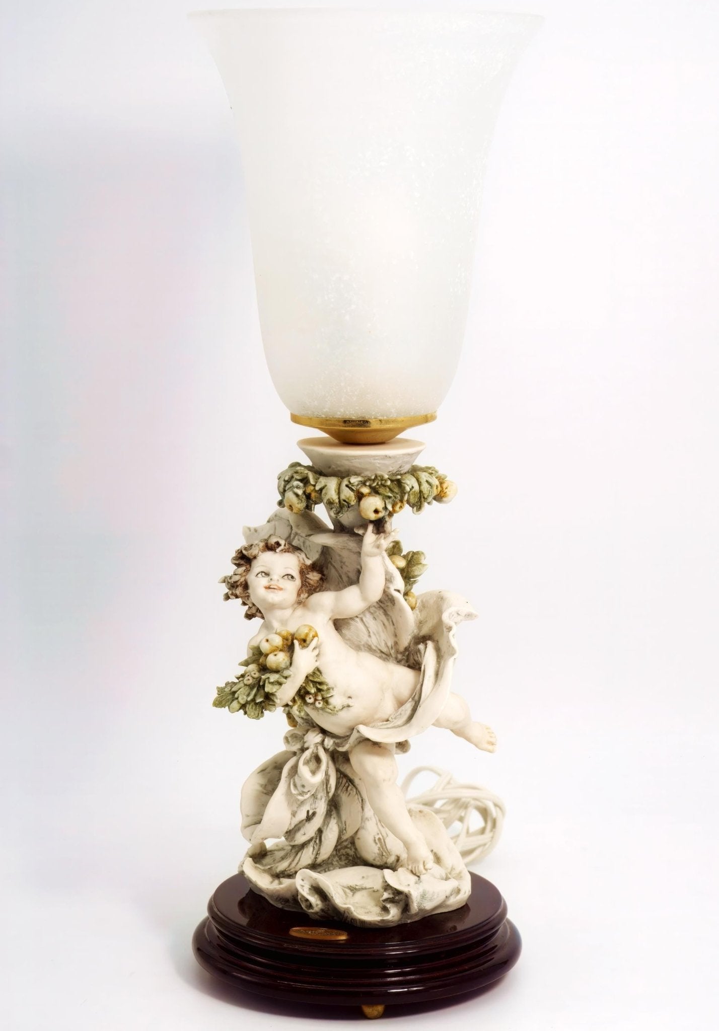 Giuseppe Armani Giuseppe Armani Cherub Figure Lamp for Baroque Decor Rococo Table Lamp Italian Sculpture Roman Greek Statue Porcelain Figurine Lamp for - Table Lamp ClassyTea