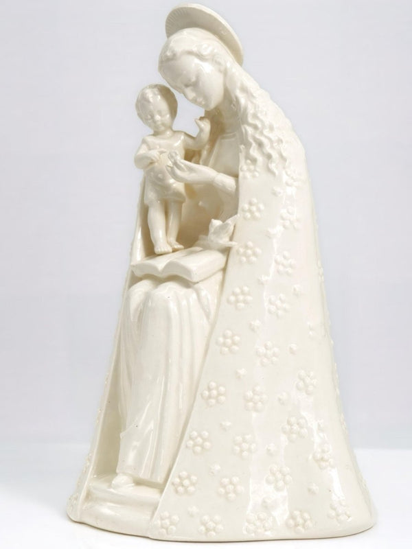 Goebel Virgin Mary Statue Figurine Goebel Hummel Flower Madonna Ivory Catholic Gift Vintage Porcelain Communion Gift Easter Mothers Day Gift - Porcelain Figurine ClassyTea