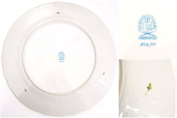 Herend Herend Kimberley China Set for 8 | 24k Gold Gilded 40pc Bone China Floral Dinner Plates Wedding Gift for Anniversary Wife Gift China Cabinet - China Set ClassyTea