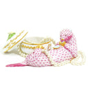Herend Herend "Pink Fishnet" Sea Otter Figurine (7") - Figurine ClassyTea