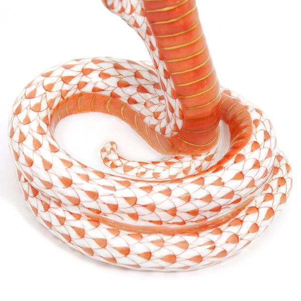 Herend Herend "Rust Fishnet" Cobra Figurine (4.25") - Figurine ClassyTea