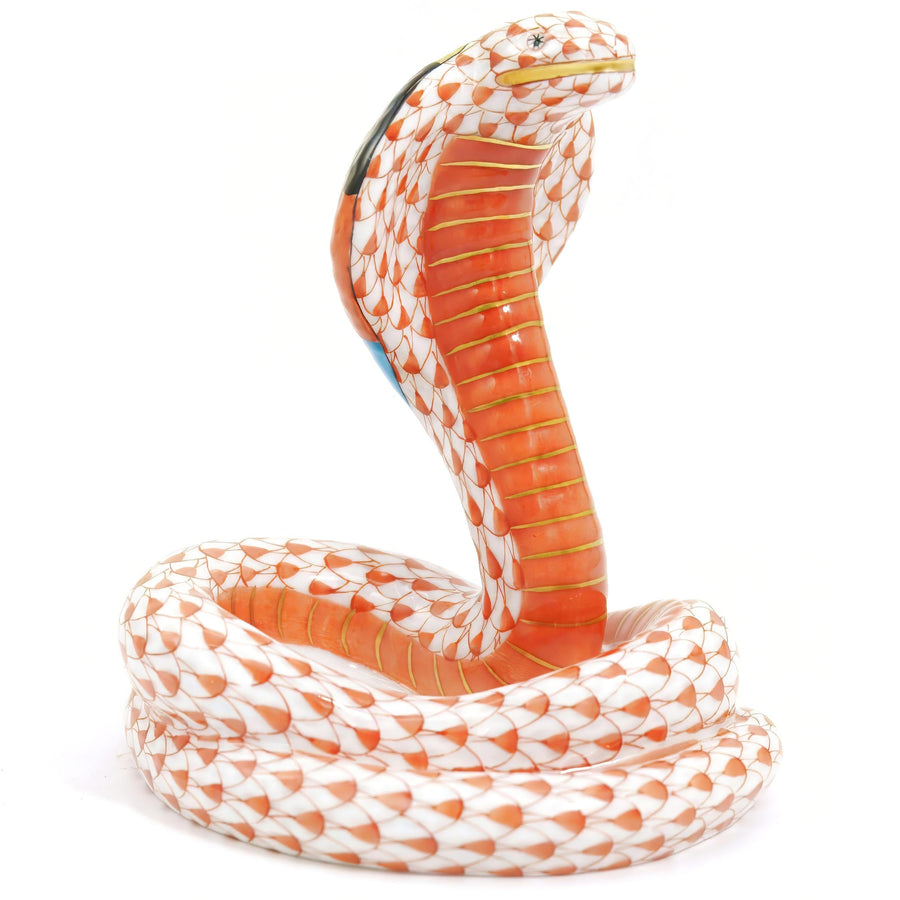Herend Herend "Rust Fishnet" Cobra Figurine (4.25") - Figurine ClassyTea