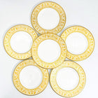 Wedgwood "Florentine Gold" Dessert Plates Set For 6