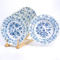Meissen "Blue Onion" Soup Bowl Set For 6