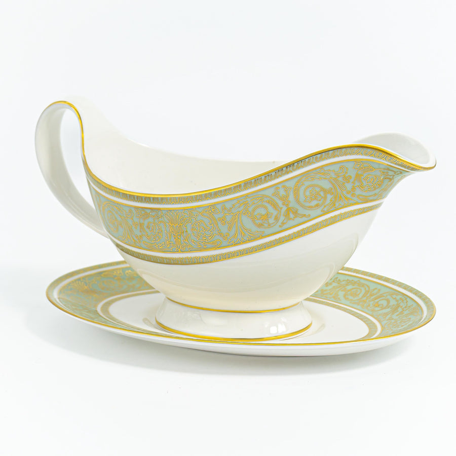 Royal Doulton English Renaissance Gravy Boat with Underplate | Vintage China